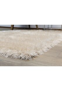 Elisa Plain Beige Thick Shaggy Rug