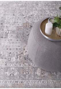 Elvis Grey Transitional Classic Rug