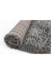 Flavia Plain Black Soft Shaggy Rug