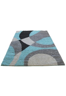 Moss Modern Abstract Shag Rug