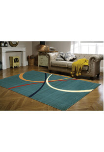 Gil Blue Modern Abstract Rug