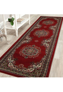Gil Red Traditional Medallion Rug