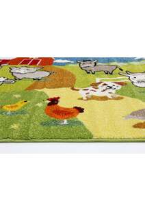 Hello Cute Farm Animal Kids Rug 