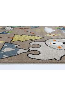 Hello Forest Animal Kids Rug