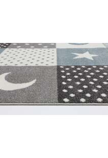 Hello Soft Moon & Stars Kids Rug 