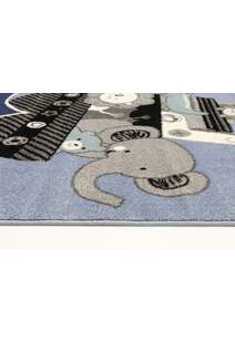 Hello Blue Ark & Animal Kids Rug