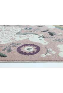 Hello Pink Unicorn & Rainbow Rug