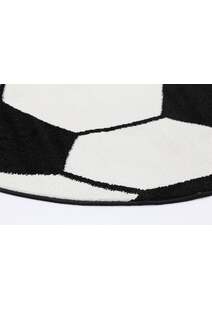 Hello Round Soccer Ball Kids Rug