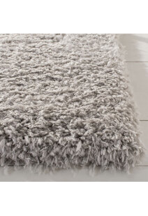 Havana Plain Light Grey Shag Rug