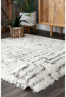 Havana Ivory Moroccan Shaggy Rug