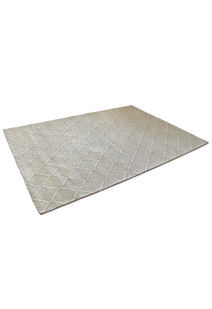 Harper Grey Diamond Wool Rug