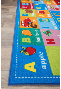 Kids Alphabet Pictures Rug