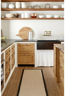 Lidia Sisal Flatweave Rug LIDBOR-BLA