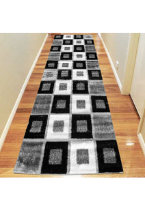 Logan Square Pattern Shaggy Rug