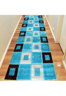 Logan Square Pattern Shaggy Rug