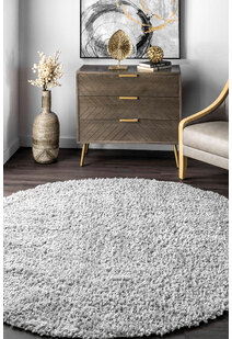 Luis Plain Grey Shaggy Rug