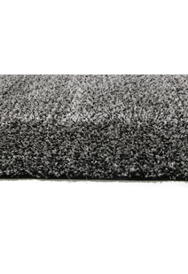 Lusso Thick Plain Black Shaggy Rug