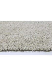 Lusso Thick Plain Ivory Shaggy Rug