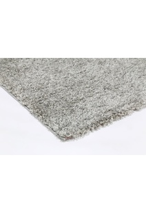 Lusso Thick Plain Grey Shaggy Rug