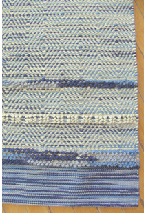 Medea Blue Flatweave Wool Rug