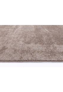 Macey Plain Brown Plush Rug