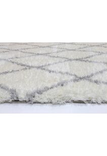 Maya Moroccan Trellis Shaggy Rug
