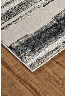 Mosaic Monotone Striped Rug