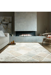 Mineral Diamond Trellis Rug