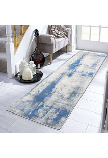Messi Blue Abstract Monet Rug