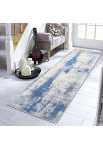 Messi Blue Abstract Monet Rug