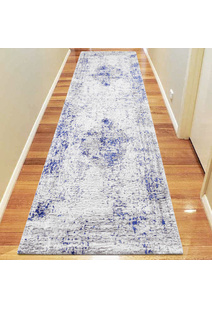 Morris Blue Contemporary Rug