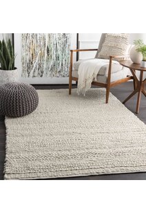 Mel Ivory Braided Wool Rug