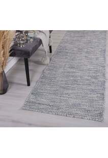 Natura Blue Wool Flatweave Rug