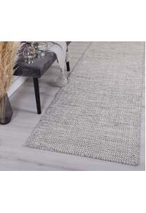 Natura Grey Wool Flatweave Rug