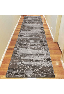 Oakley Brown Modern Marble Rug