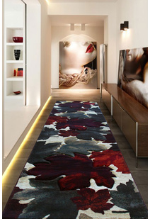 Panama Carved Leaf Pattern Rug
