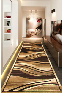 Panama Beige Wavy Carved Rug