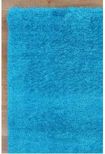 Palace Plain Teal Shaggy Rug