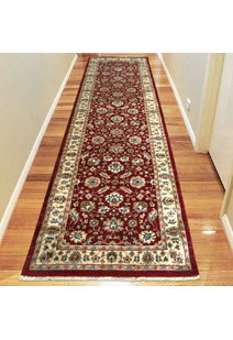 Parker Red Traditional Floral Rug