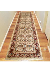 Parker Beige Oriental Fringed Rug