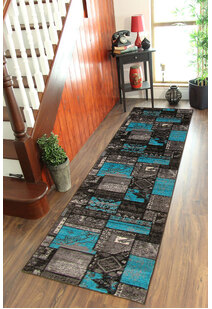 Paris Turquoise Patchwork Rug