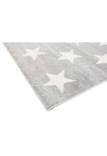 Petite Modern Grey Kids Star Rug
