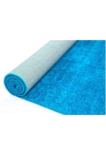 Puffy Plain Teal Shaggy Rug