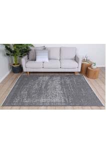 Ryan Grey Cotton Transitional Rug