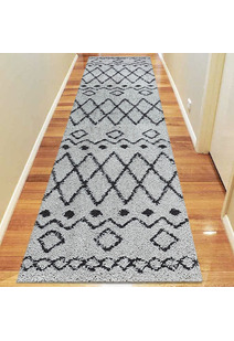 Salem Grey Moroccan Shaggy Rug