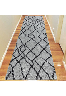 Salem Moroccan Grey Shaggy Rug