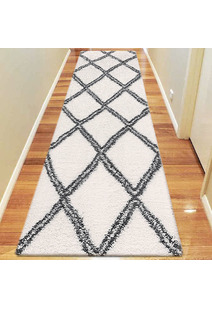 Salem Ivory Moroccan Shaggy Rug