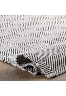 Scandi Ivory Flatweave Wool Rug