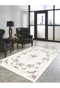 Sadie White Traditional Floral Rug