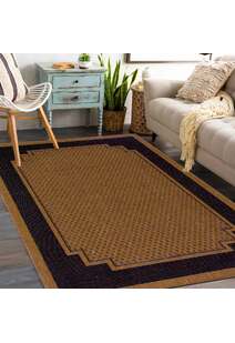 Storm Flatweave Border Rug